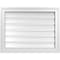 Ekena Millwork Vertical Surface Mount PVC Gable Vent: Functional, w/ 2"W x 1-1/2"P Brickmould Frame, 26"W x 20"H GVPVE26X2002SF - alternate 1